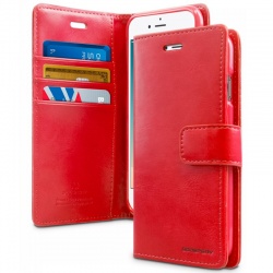 iPhone 15 Bluemoon Wallet Case Red